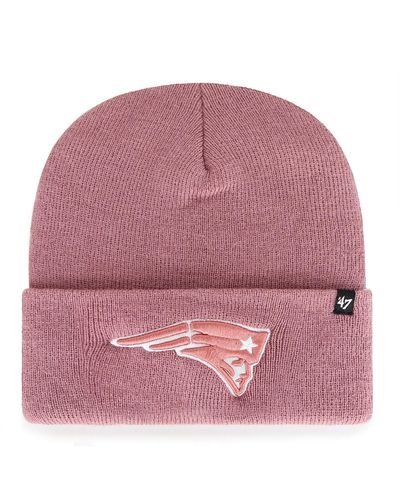 '47 New England Patriots Haymaker Cuffed Knit Hat - Pink