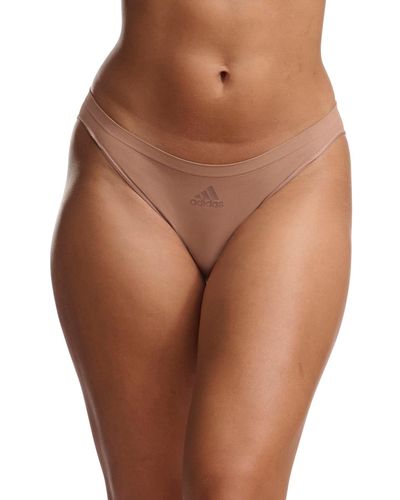 adidas Intimates Active Seamless Low Rise Bikini Underwear 4a1h73 - Brown