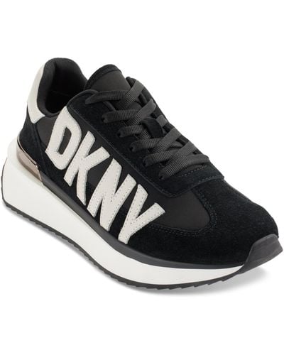 DKNY Arlan Lace-up Low-top Sneakers - Black