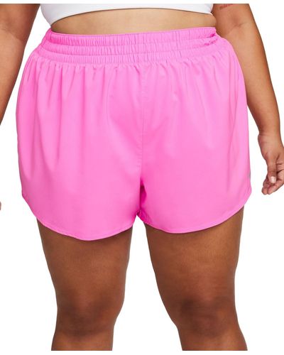 Nike Plus Size One Dri-fit Shorts - Pink