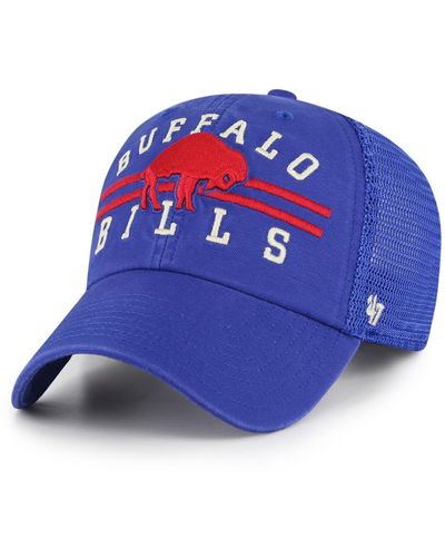 '47 '47 Buffalo Bills Legacy Highpoint Trucker Clean Up Snapback Hat - Blue