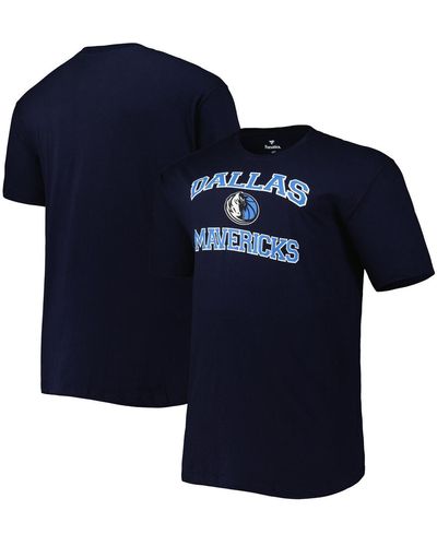 Profile Dallas Mavericks Big And Tall Heart And Soul T-shirt - Blue