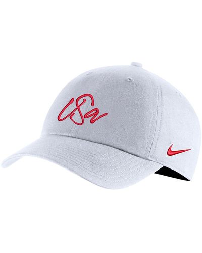 Nike Uswnt Campus Adjustable Hat - White