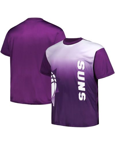 Fanatics Phoenix Suns Big And Tall Sublimated T-shirt - Purple