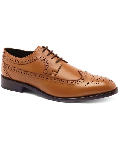 Anthony Veer Regan Wingtip Goodyear Oxford Dress Shoes - Brown