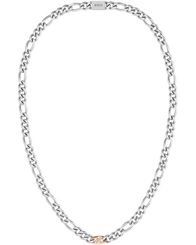 BOSS Rian Two-tone Stainless Steel Necklace - Metallic