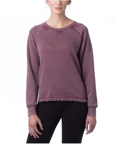 Alternative Apparel Lazy Day Pullover Sweatshirt - Purple