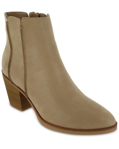 MIA Lolo Heeled Western Ankle Booties - Brown