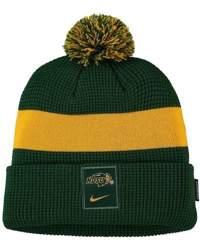 Nike Ndsu Bison Logo Sideline Cuffed Knit Hat - Green