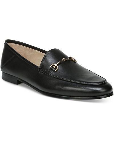 Sam Edelman Loraine' Horsebit Leather Step-in Loafers - Black