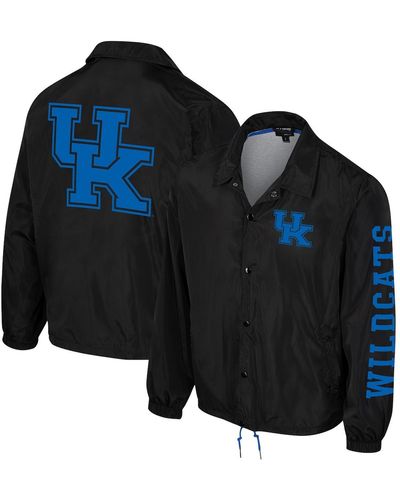 The Wild Collective And Kentucky Wildcats Coaches Full-snap Jacket - Blue
