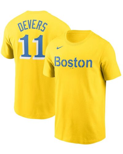 Nike Rafael Devers -tone Boston Red Sox City Connect Name Number T-shirt - Metallic