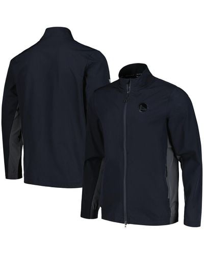 Levelwear Golden State Warriors Harrington Full-zip Jacket - Blue