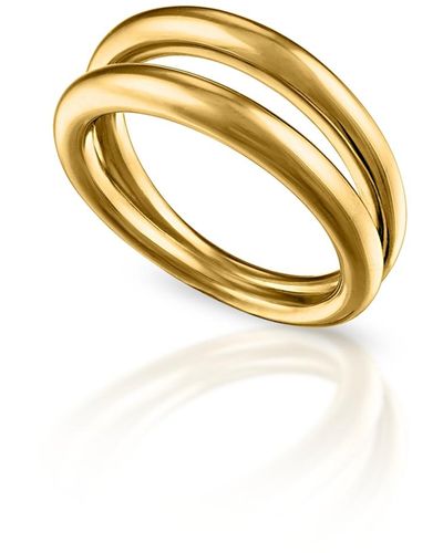 OMA THE LABEL Phoenix 18k Brass Plain Ring - Metallic