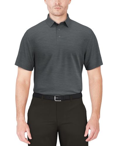 PGA TOUR Airflux Jaspe Golf Polo Shirt - Black