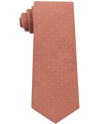 Con.struct Extra-long Ceremony Dot Tie - Pink