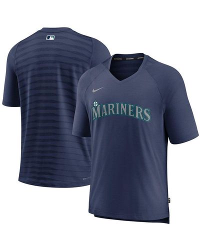 Nike Men's Seattle Mariners Navy Authentic Collection Victory Polo T-Shirt