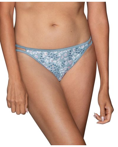Vanity Fair Illumination String Bikini Underwear 18108 - Blue