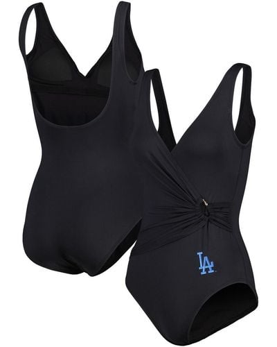 Tommy Bahama Los Angeles Dodgers Pearl Clara One-piece Swimsuit - Black
