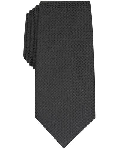 Alfani Slim Textured Tie - Black