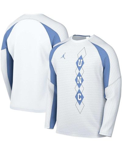 Nike North Carolina Tar Heels Basketball Shooting Raglan Long Sleeve T-shirt - Blue