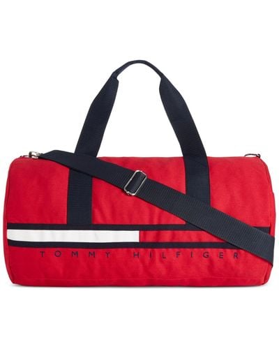 Tommy Hilfiger Gino Harbor Point Duffel Bag - Red