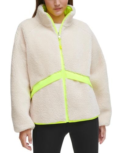 Calvin Klein Performance Reversible Sherpa Jacket - Yellow