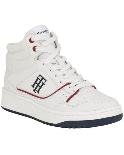 Tommy Hilfiger Terryn Casual Lace-up High Top Sneakers - White