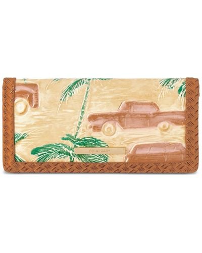 Brahmin Ady Leather Wallet - Natural