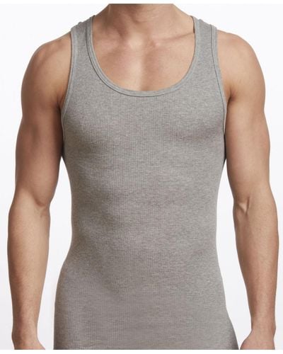 Stanfield's Premium Cotton 2 Pack Tank Top - Gray