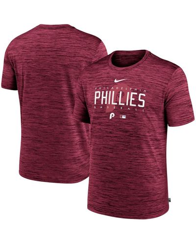 Philadelphia Phillies 2023 MLB Postseason Dugout Men's Nike Dri-FIT MLB  T-Shirt.