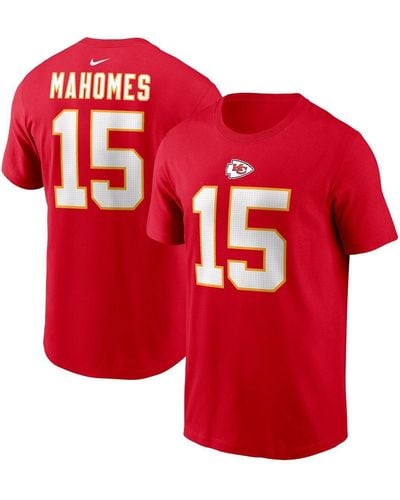Nike Patrick Mahomes Kansas City Chiefs Player Name And Number T-shirt - Red