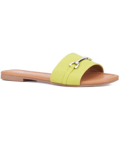 New York & Company Naia Flat Sandal - Yellow