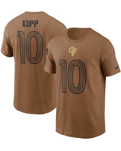 Nike Cooper Kupp Distressed Los Angeles Rams 2023 Salute To Service Name And Number T-shirt - Brown