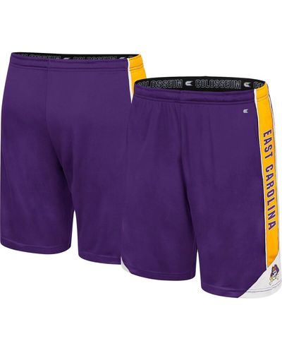 Colosseum Athletics Ecu Pirates Haller Shorts - Purple