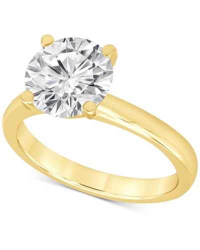 Badgley Mischka Certified Lab Grown Diamond Solitaire Engagement Ring (3 Ct. T.w. - Metallic