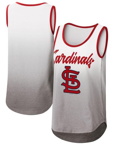G-III 4Her by Carl Banks St. Louis Cardinals Logo Opening Day Tank Top - Gray