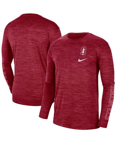 Nike Stanford Velocity Legend Team Performance Long Sleeve T-shirt - Red