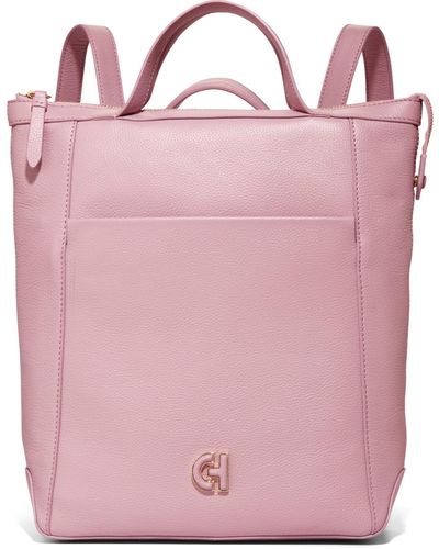 Cole Haan Grand Ambition Medium Leather Backpack - Pink