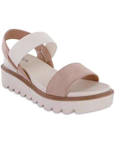 MIA Jene Platform Sandals - Pink