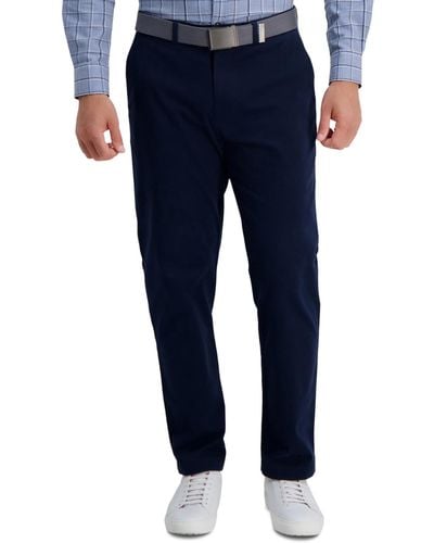 Haggar Classic-fit Soft Chino Dress Pants - Blue