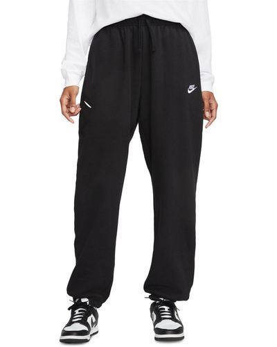 Nike Sportswear Club Fleece Mid-rise Oversized Sweatpants - Black