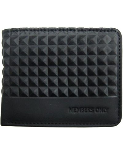 Members Only Rubber Studded Wallet - Black