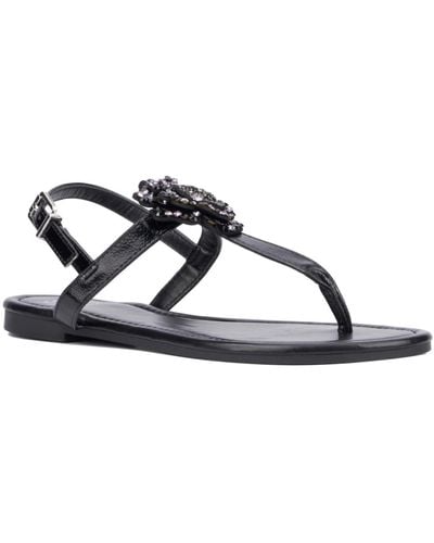 New York & Company Ailis Flat Sandal - Black