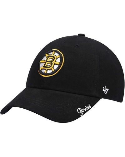 '47 Boston Bruins Team Miata Clean Up Adjustable Hat - Black