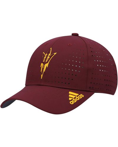 adidas Arizona State Sun Devils 2021 Sideline Aeroready Adjustable Hat - Red