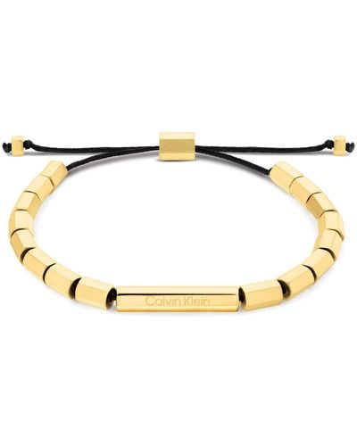 Calvin Klein Beaded Bracelet - Metallic