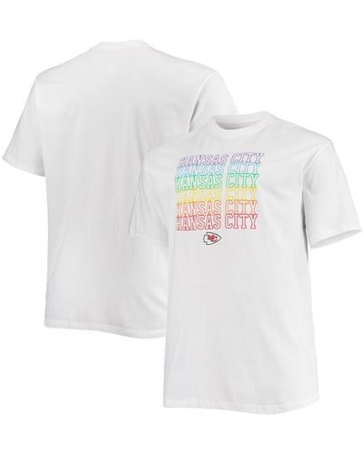 Fanatics Kansas City Chiefs Big And Tall City Pride T-shirt - White