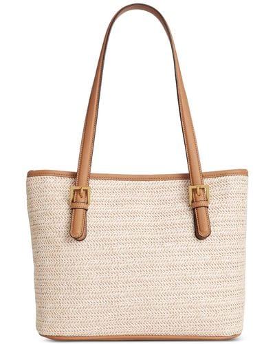 Style & Co. Classic Straw Tote - Natural