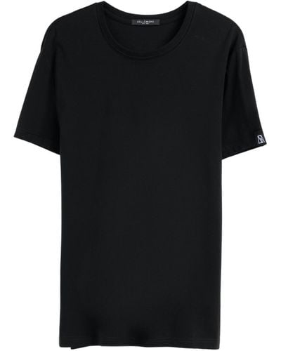 Bellemere New York Bellemere Grand Crew-neck Mercerized Cotton T-shirt - Black